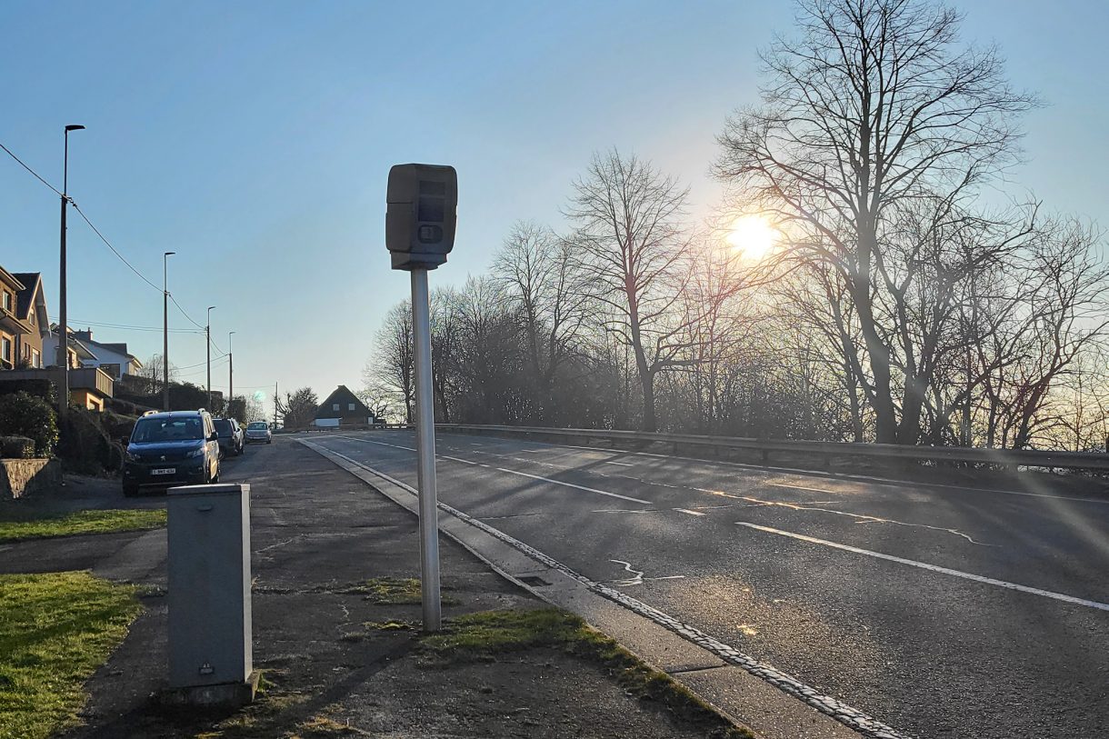 Radar an der Malmedyer Straße in Eupen