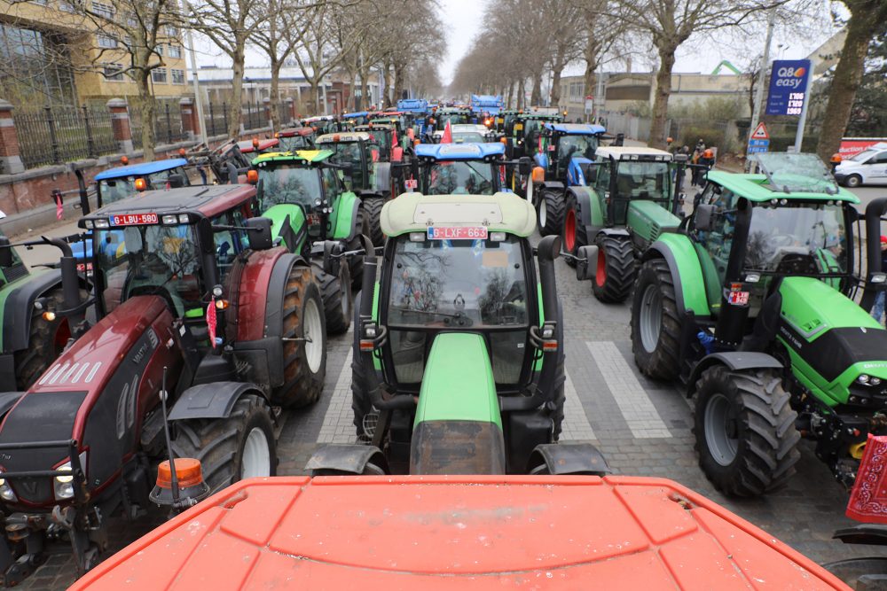 Protest der flämischen Landwirte in Brüssel (Illustrationsbild vom März 2023: Hatim Kaghat/Belga)