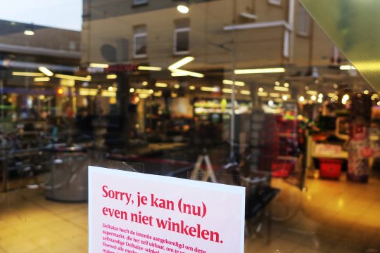 Streik in Delhaize-Filiale in Gent