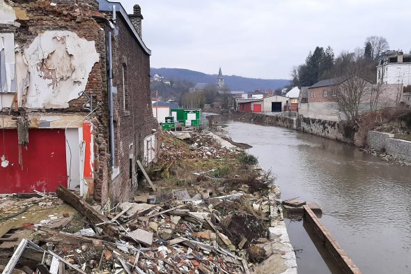 Hochwasserfolgen in Verviers - März 2023 (Bild: Manuel Zimmermann/BRF)
