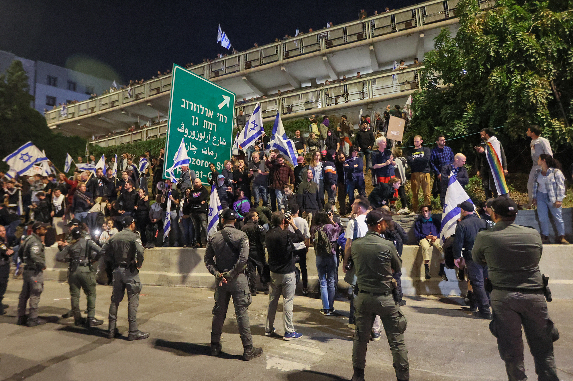 Protest gegen die geplante Justizreform in Tel Aviv (Bild: Jack Guez/AFP)