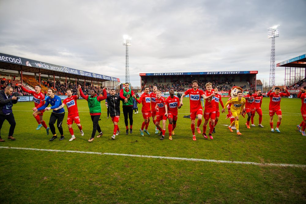 Kortrijk konnte sich am Samstag gegen Brügge durchsetzen (Bild: Kurt Desplenter/Belga)