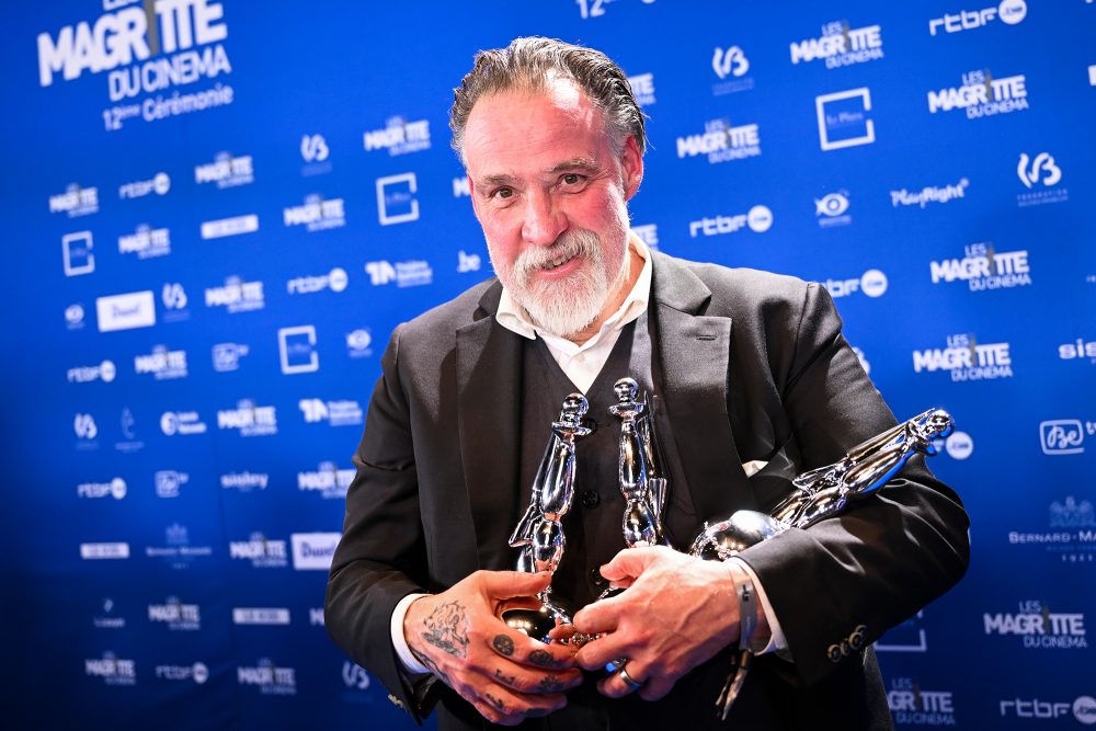 Schauspieler und Regisseur Bouli Lanners bei der Verleihung des Filmpreises "Magritte du Cinema" (Bild: Laurie Dieffembacq/Belga)
