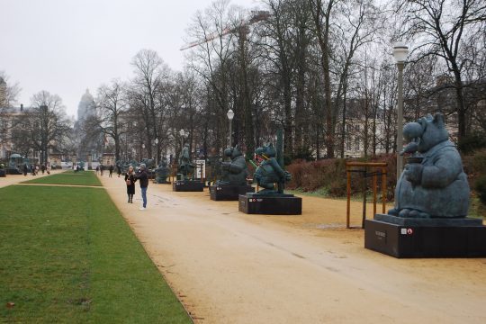 "Le-Chat"-Statuen im Brüssel-Park (Bild: Kay Wagner/BRF)