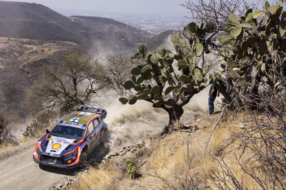 Esapekka Lappi/Janne Ferm übernehmen in Mexiko die Führung (Bild: Austral/Hyundai Motorsport)