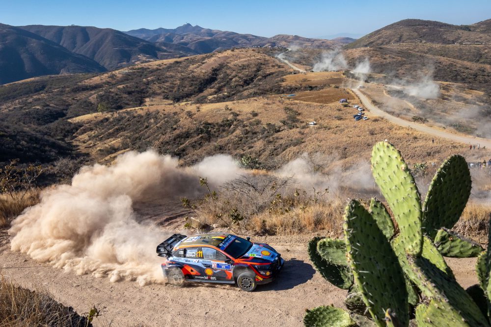 Thierry Neuville/Martijn Wydaeghe bei der Rallye Mexiko (Bild: Fabien Dufour/Hyundai Motorsport)