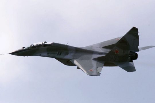 Ein russisches Kampfflugzeug MIG29 (Archivbild)
