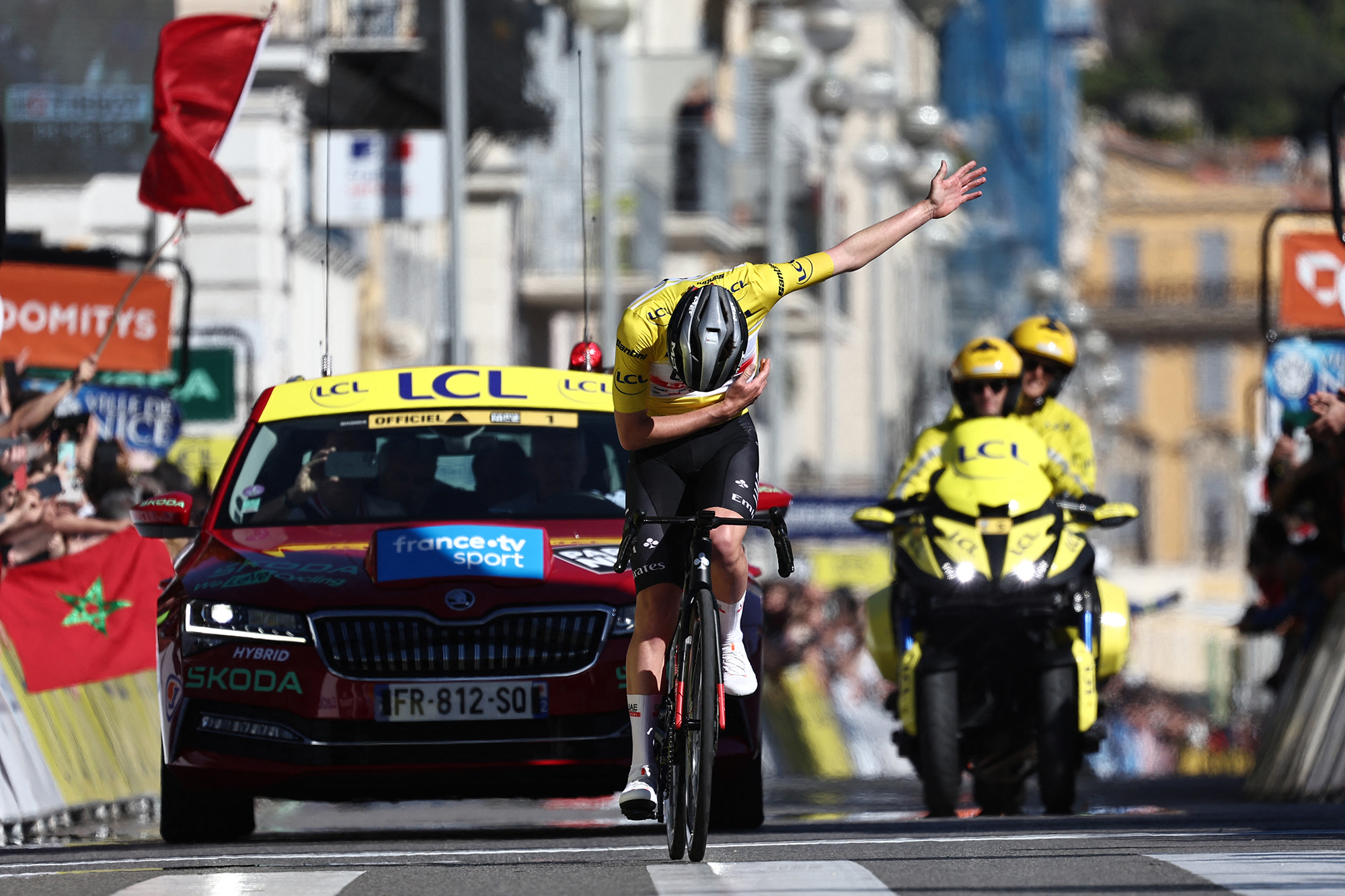 Pogacar gewinnt Schlussetappe von Paris-Nizza (Bild: Anne-Christine Poujoulat/AFP)
