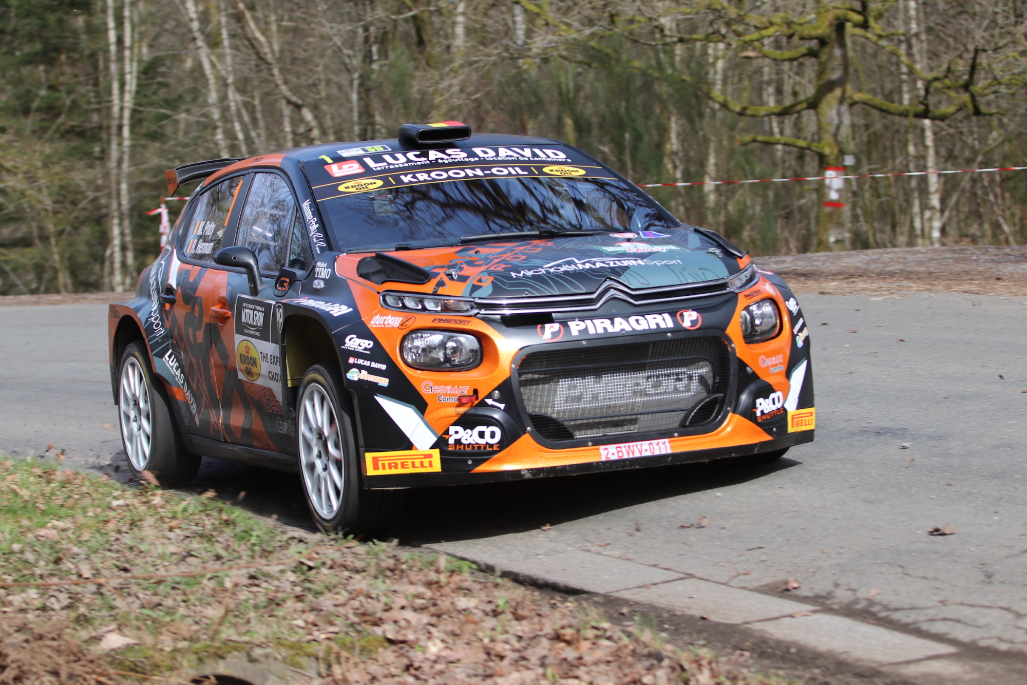 Maxime Potty/Renaud Herman bei der South Belgian Rallye (Bild: BRC)