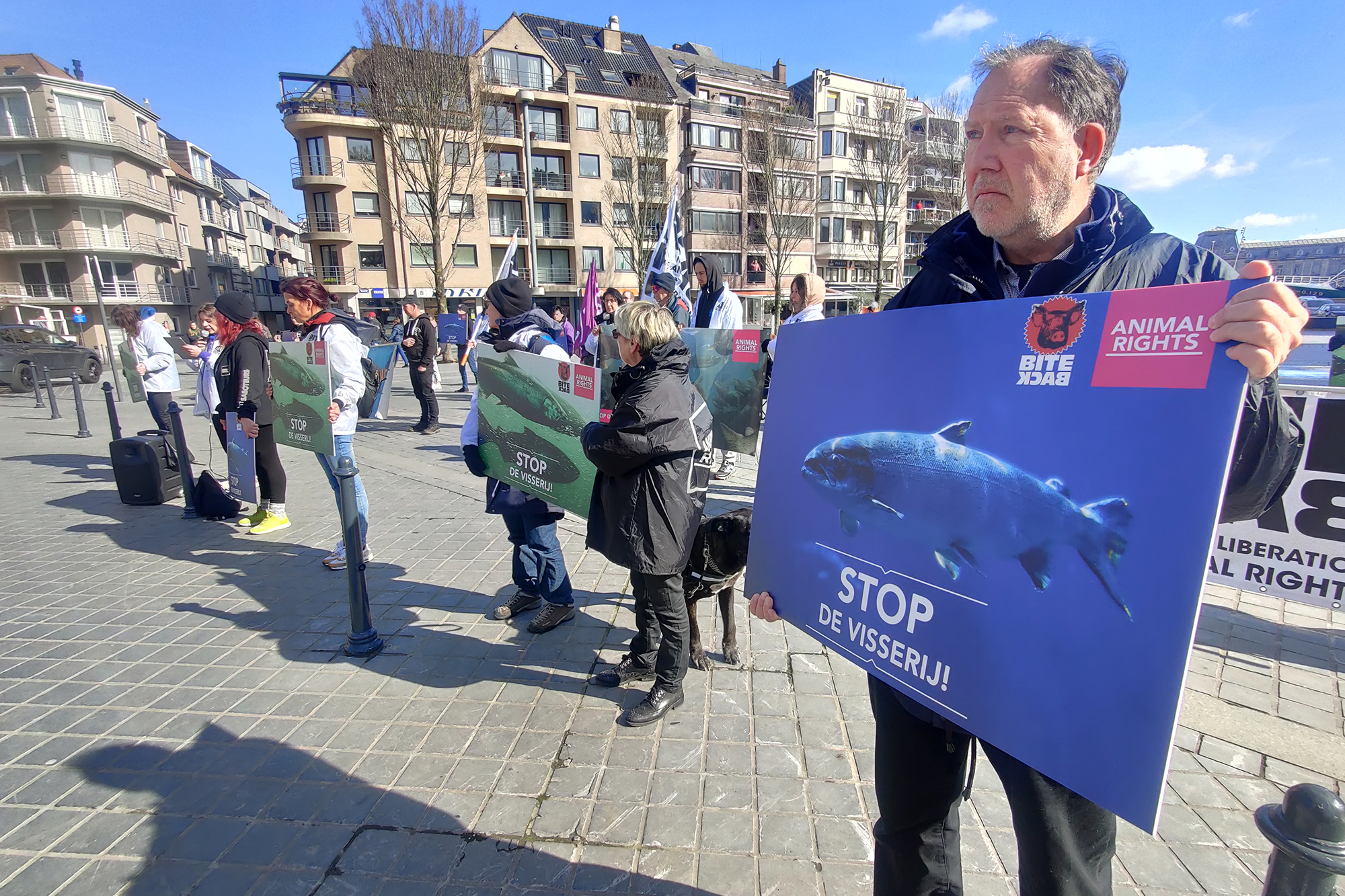 Protest gegen Lachsfarm in Ostende