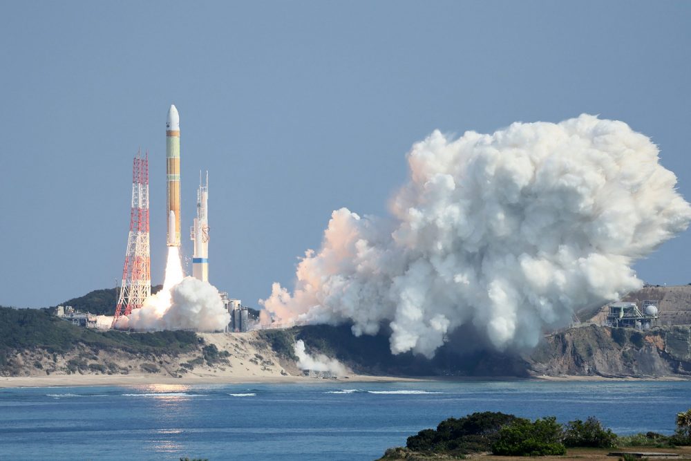 Japans neue Weltraumrakete scheitert bei Jungernflug (Bild: JIJI Press/AFP)