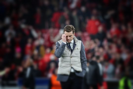 Scott Parker am Dienstag nach dem Aus für Brügge in der Champions League (Bild: Bruno Fahy/Belga)