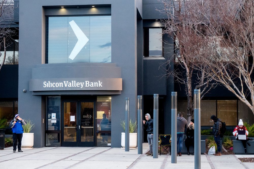 Hauptsitz der Silicon Valley Bank in Santa Clara, Kalifornien (Bild: Noah Berger/AFP)