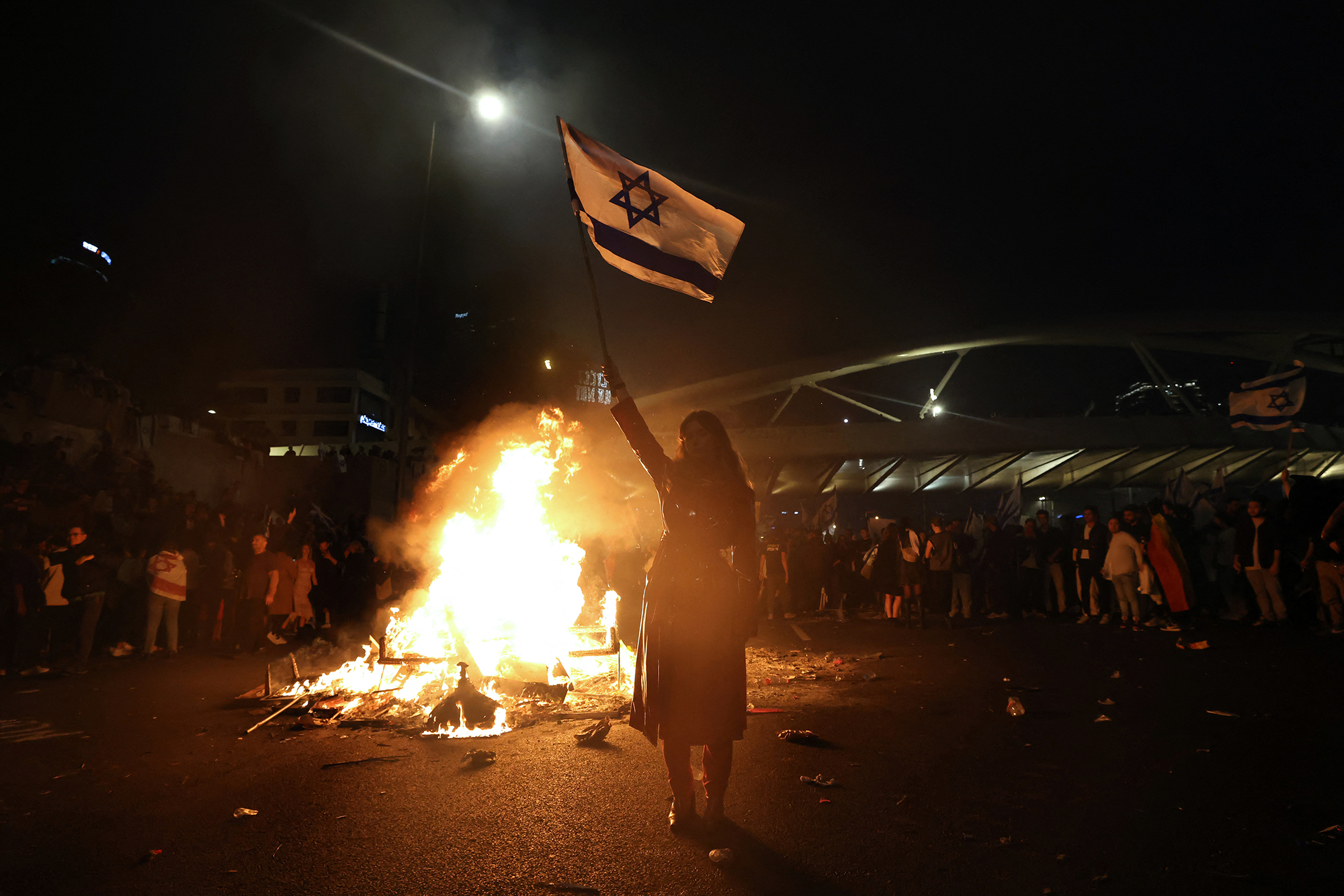 Proteste in Tel Aviv (Bild: Ahmad Gharabli/AFP)