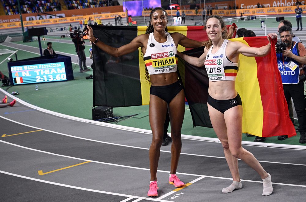 Gold und Bronze für Nafi Thiam und Noor Vidts im Fünfkampf (Bild: Jasper Jacobs/Belga)