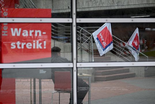Warnstreiks der Gewerkschaft Verdi in Deutschland (Archivbild)