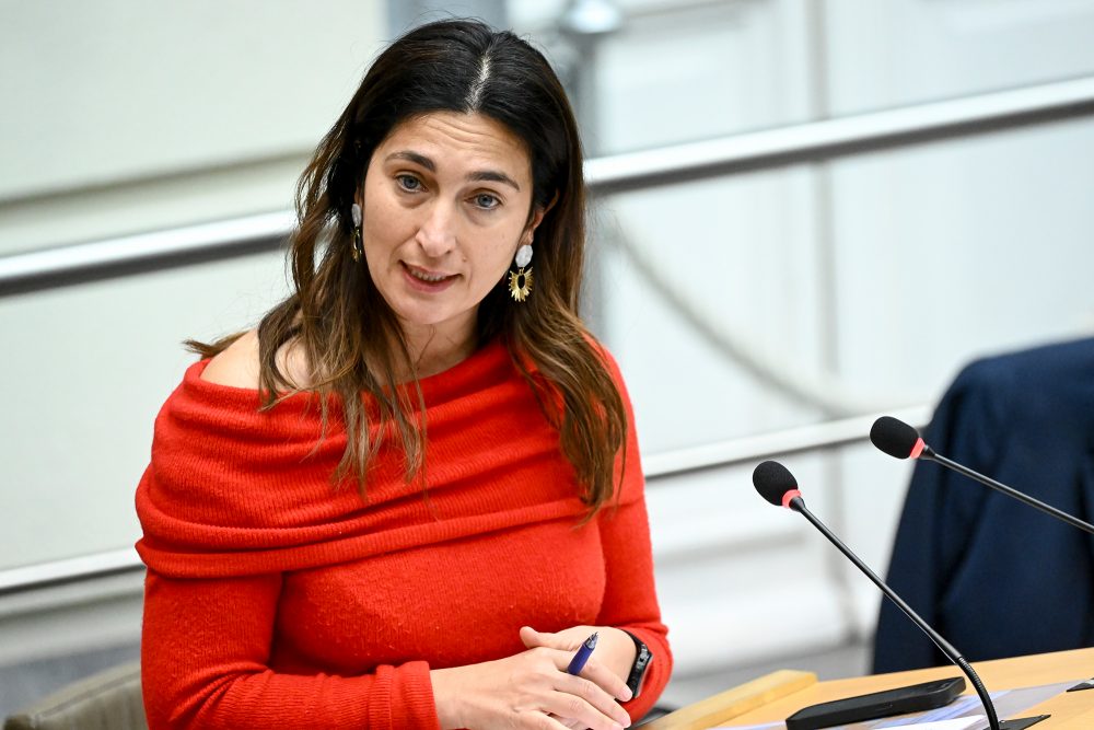 Ministerin Zuhal Demir im flämischen Parlament (Archivbild: Dirk Waem/Belga)