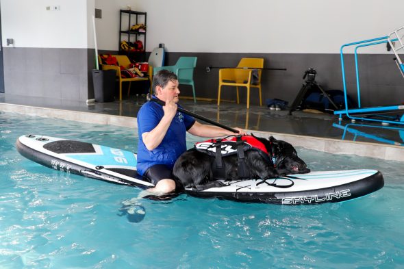 Hundschwimmbad "Aquadog" in Aywaille (Bild: Julien Claessen/BRF)