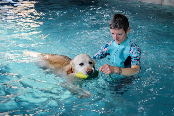 Hundschwimmbad "Aquadog" in Aywaille (Bild: Julien Claessen/BRF)