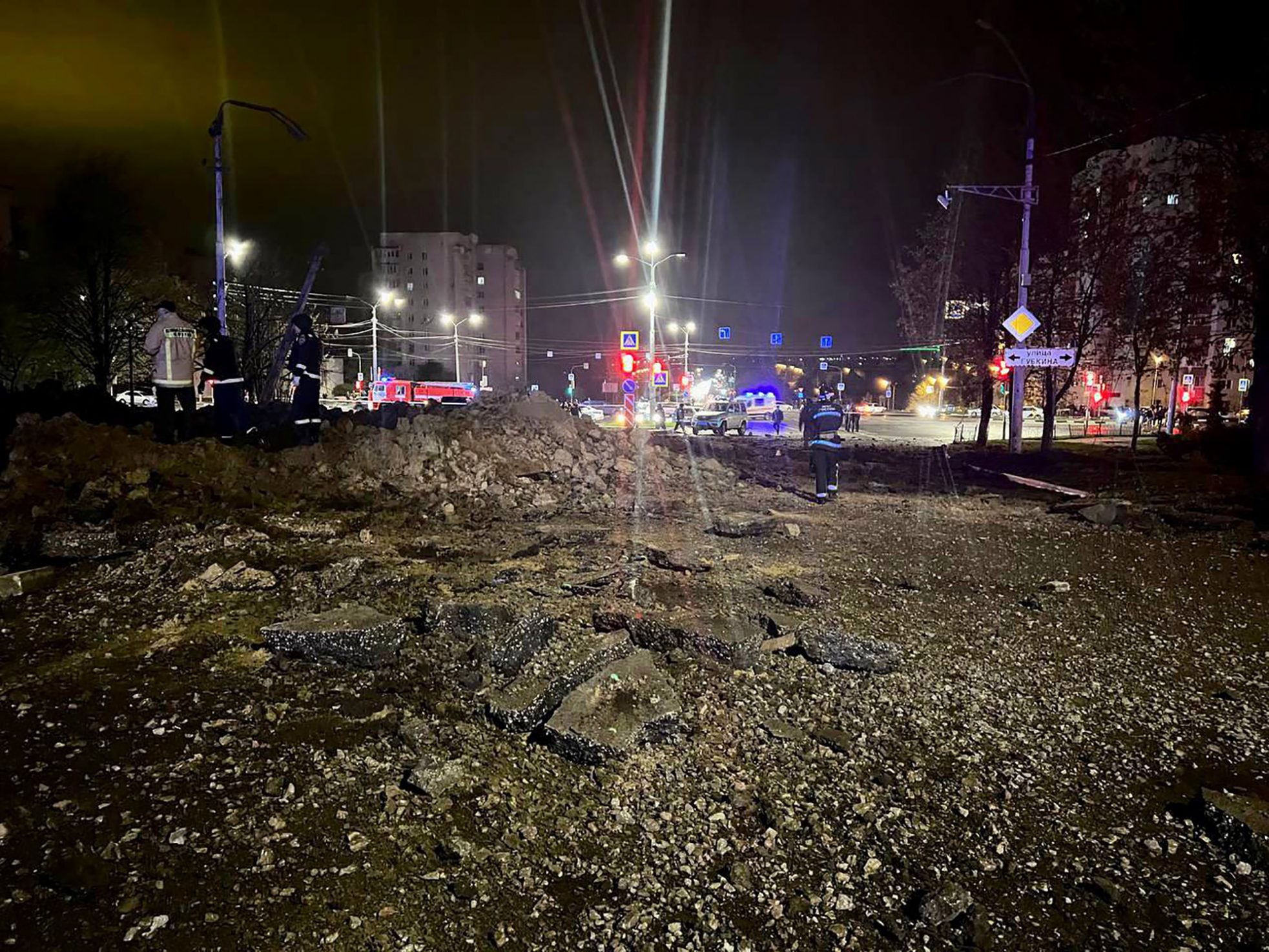 Schwere Explosion in russischer Grenzstadt Belgorod (Bild: Telegram/@v_v_demidov/AFP)