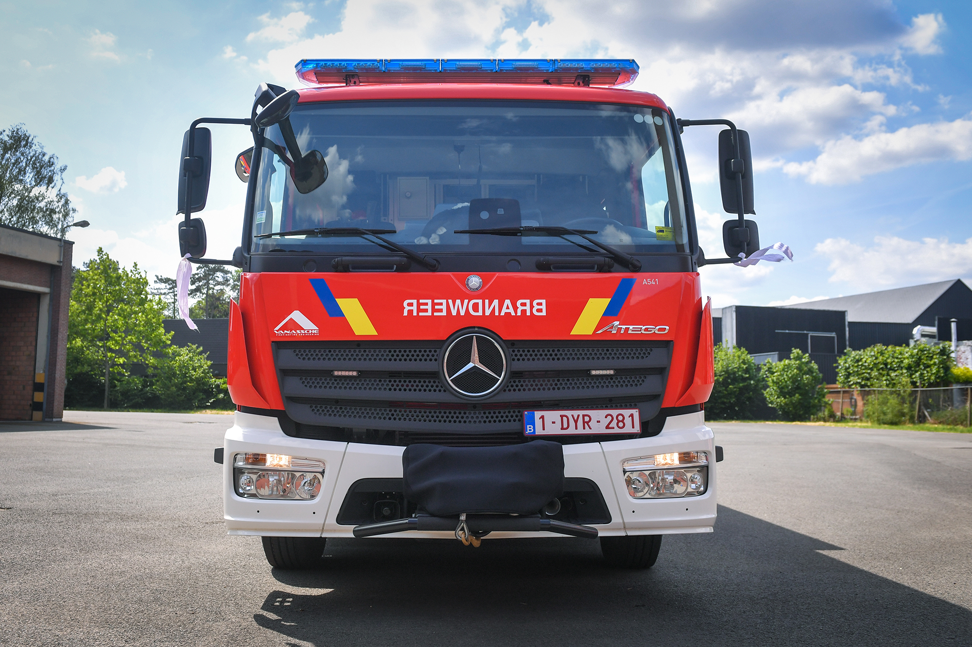 Belgisches Feuerwehrfahrzeug (Illustrationsbild: Luc Claessen/Belga)