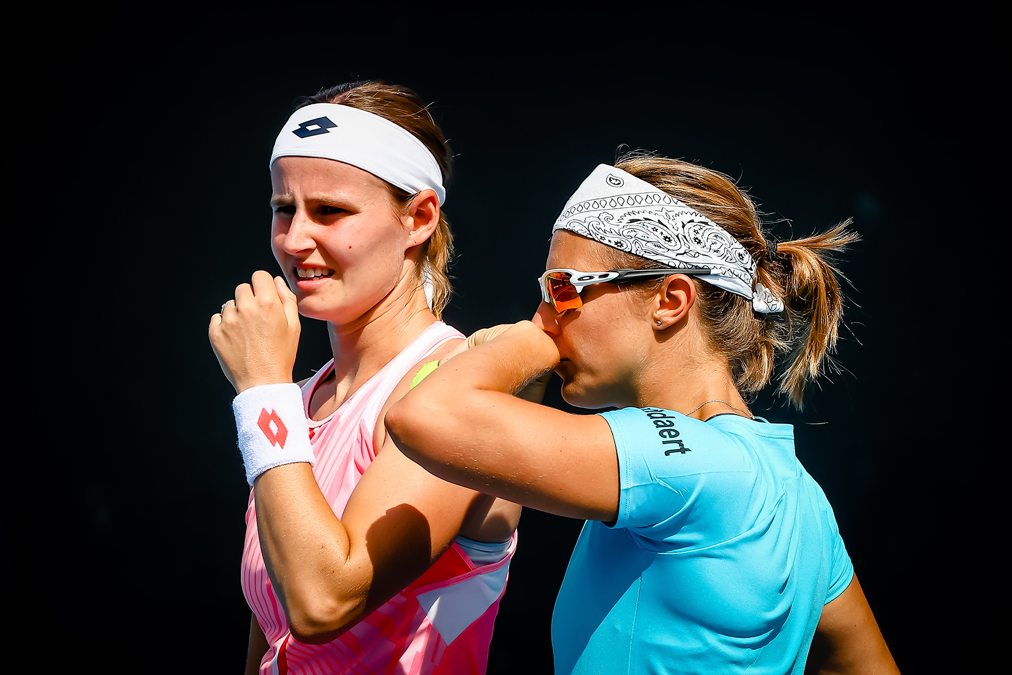 Greet Minnen und Kirsten Flipkens (Archivbild: Patrick Hamilton/Belga)