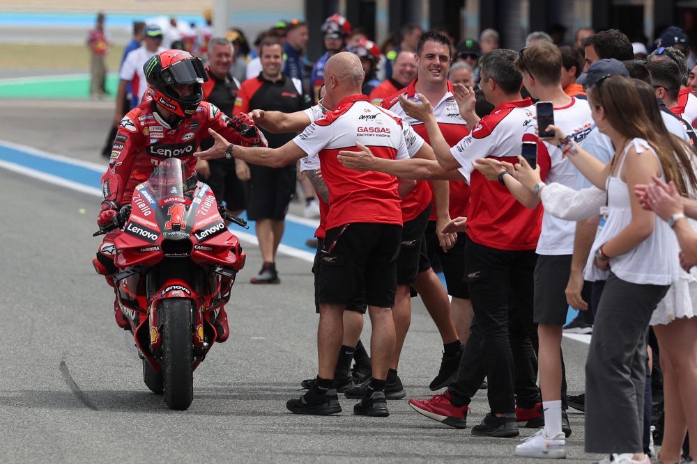 MotoGP: Bagnaia gewinnt Großen Preis von Spanien (Bild: Pierre-Philippe Marcou/AFP)