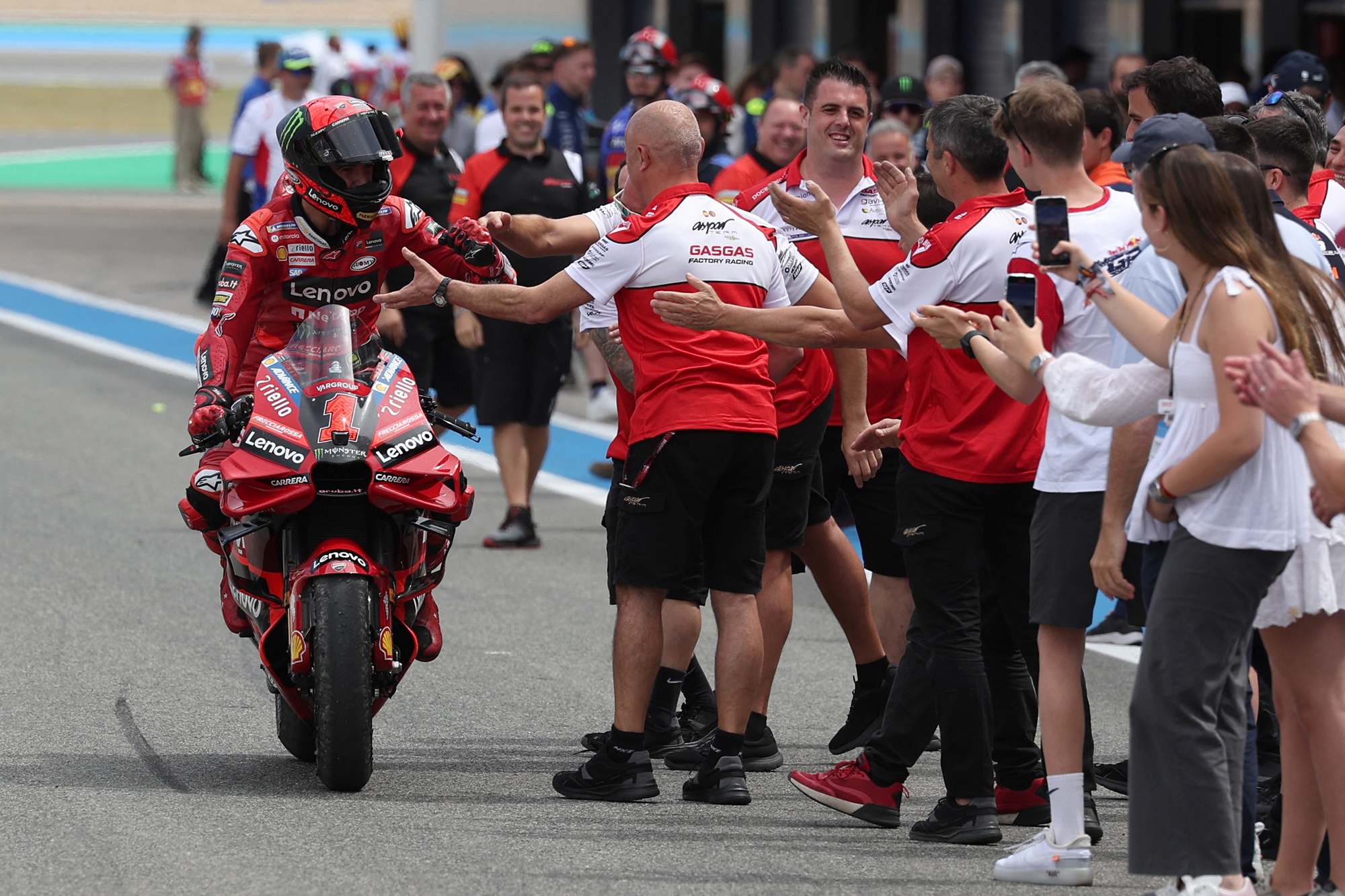 MotoGP: Bagnaia gewinnt Großen Preis von Spanien (Bild: Pierre-Philippe Marcou/AFP)