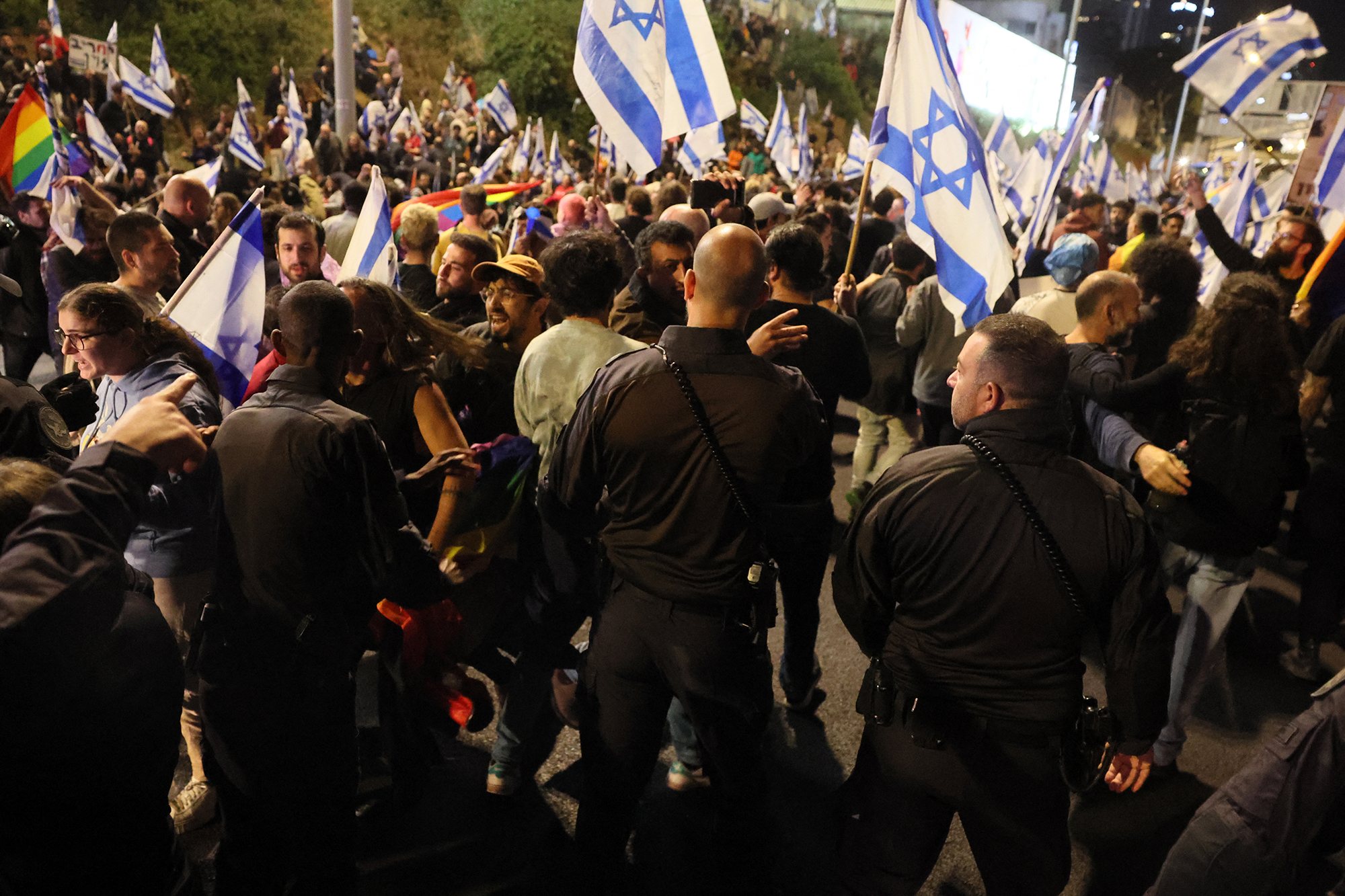 Auch am Samstag wurde in Israel demonstriert (Bild: Jack Guez/AFP)