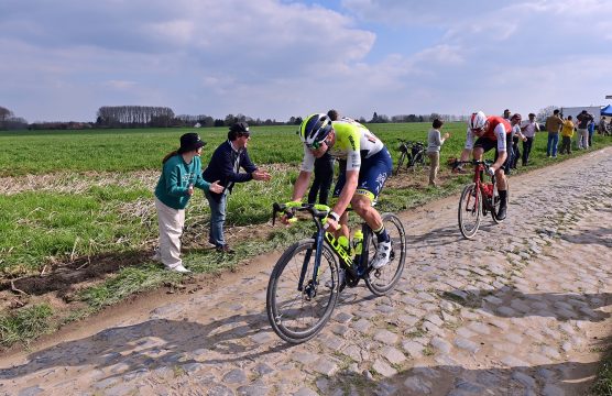 Laurenz Rex am Sonntag beim Radklassiker Paris-Roubaix (Bild: Dirk Waem/Belga)