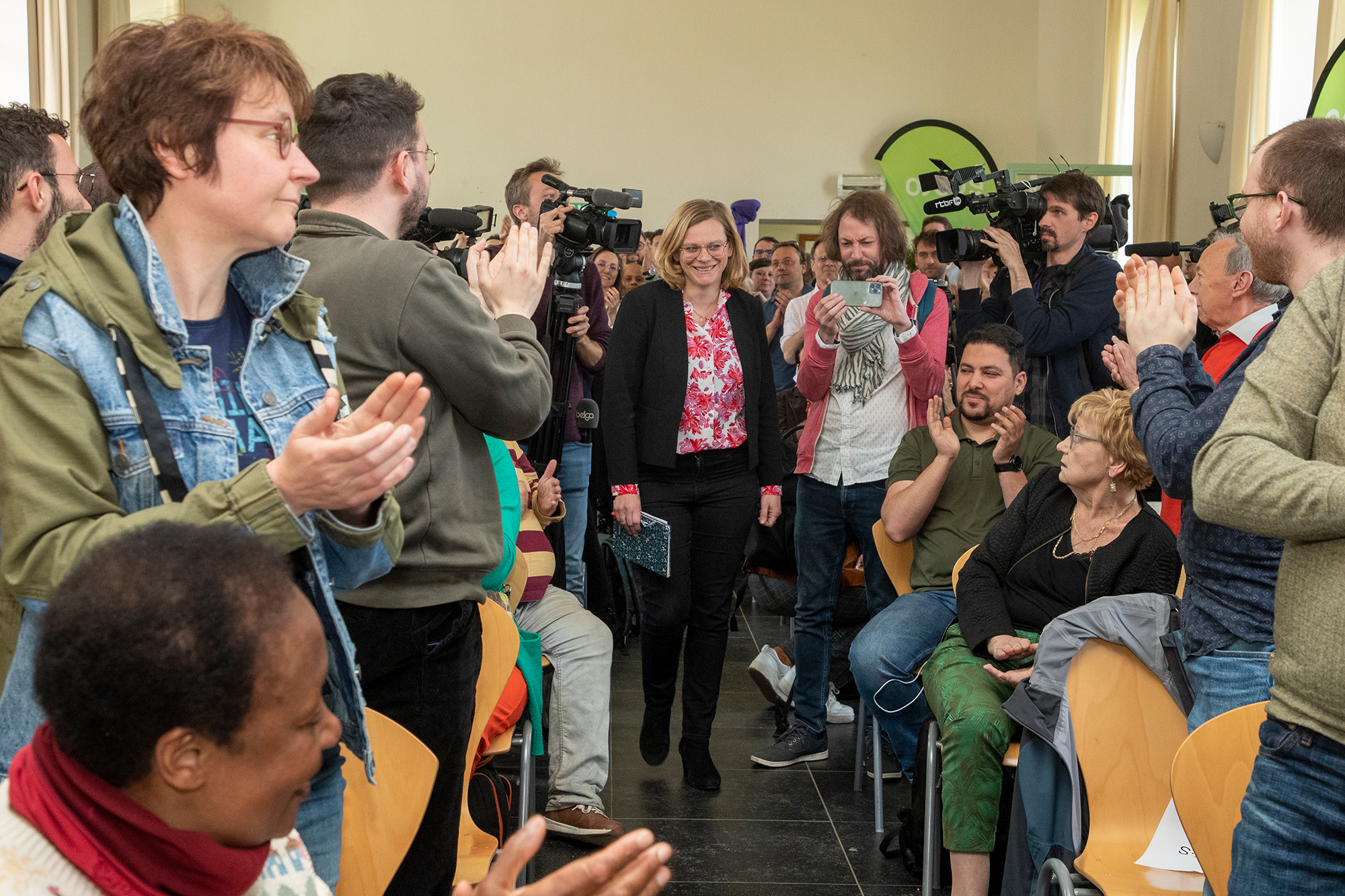 Marie-Colline Leroy wird die neue föderale Staatssekretärin für Chancengleichheit (Bild: Nicolas Maeterlinck/Belga)