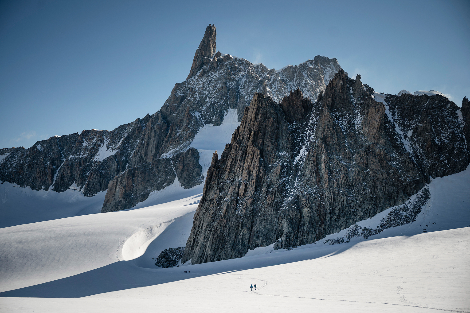 Mont-Blanc-Massiv an der italienisch-französischen Grenze (Bild: Marco Bertorello/AFP)