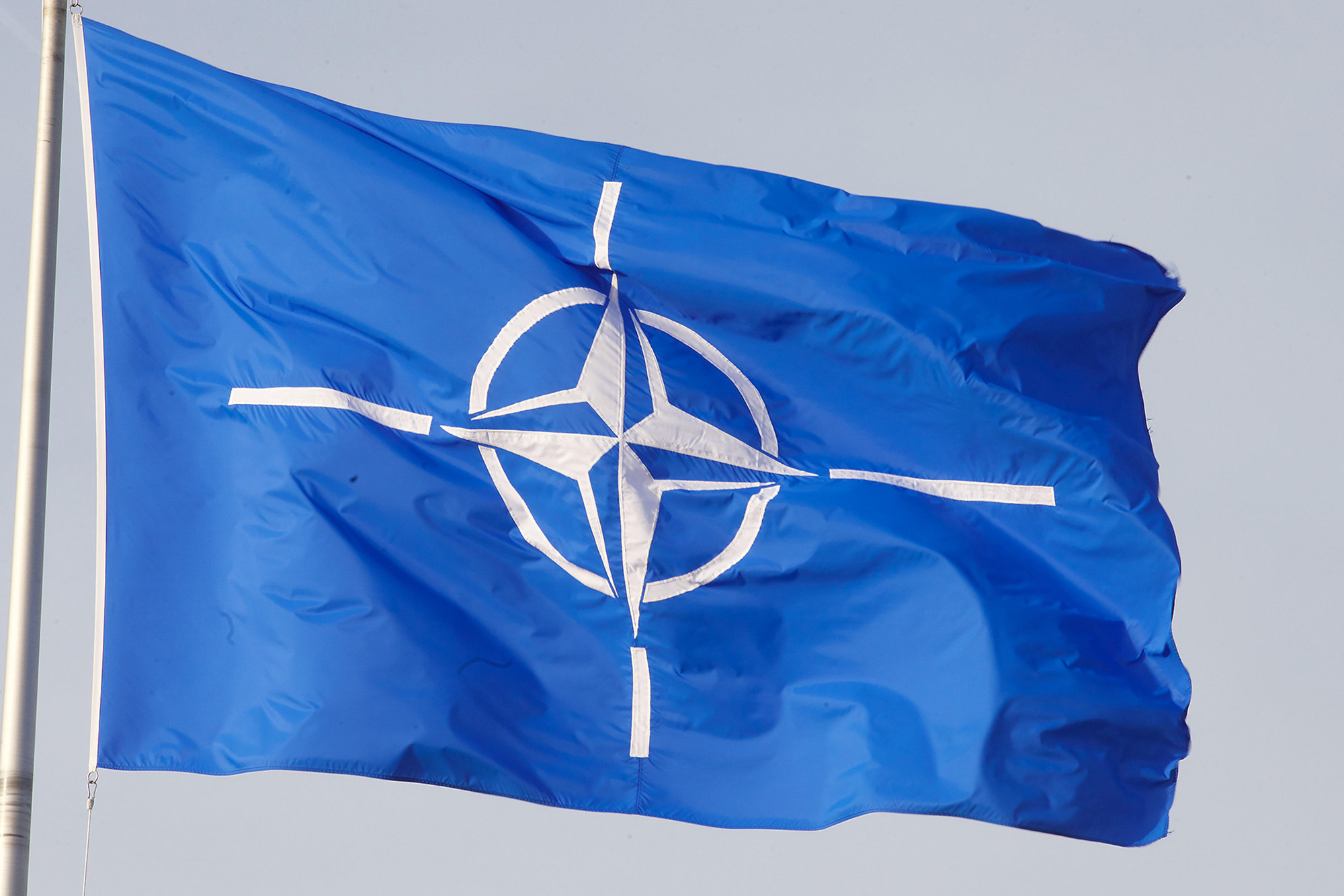 Flagge der Nato (Illustrationsbild: Nicolas Maeterlinck/Belga)