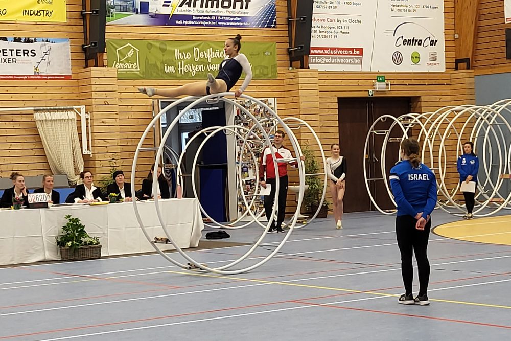 Die Belgian Open im Rhönrad in Eupen (Bild: Christophe Ramjoie/BRF)