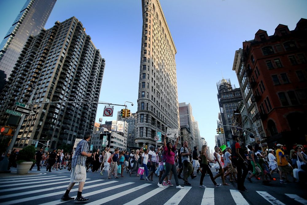 Das berühmte Bügeleisen-Gebäude in New York (Bild: Mario Tama/Getty Images North America/AFP)