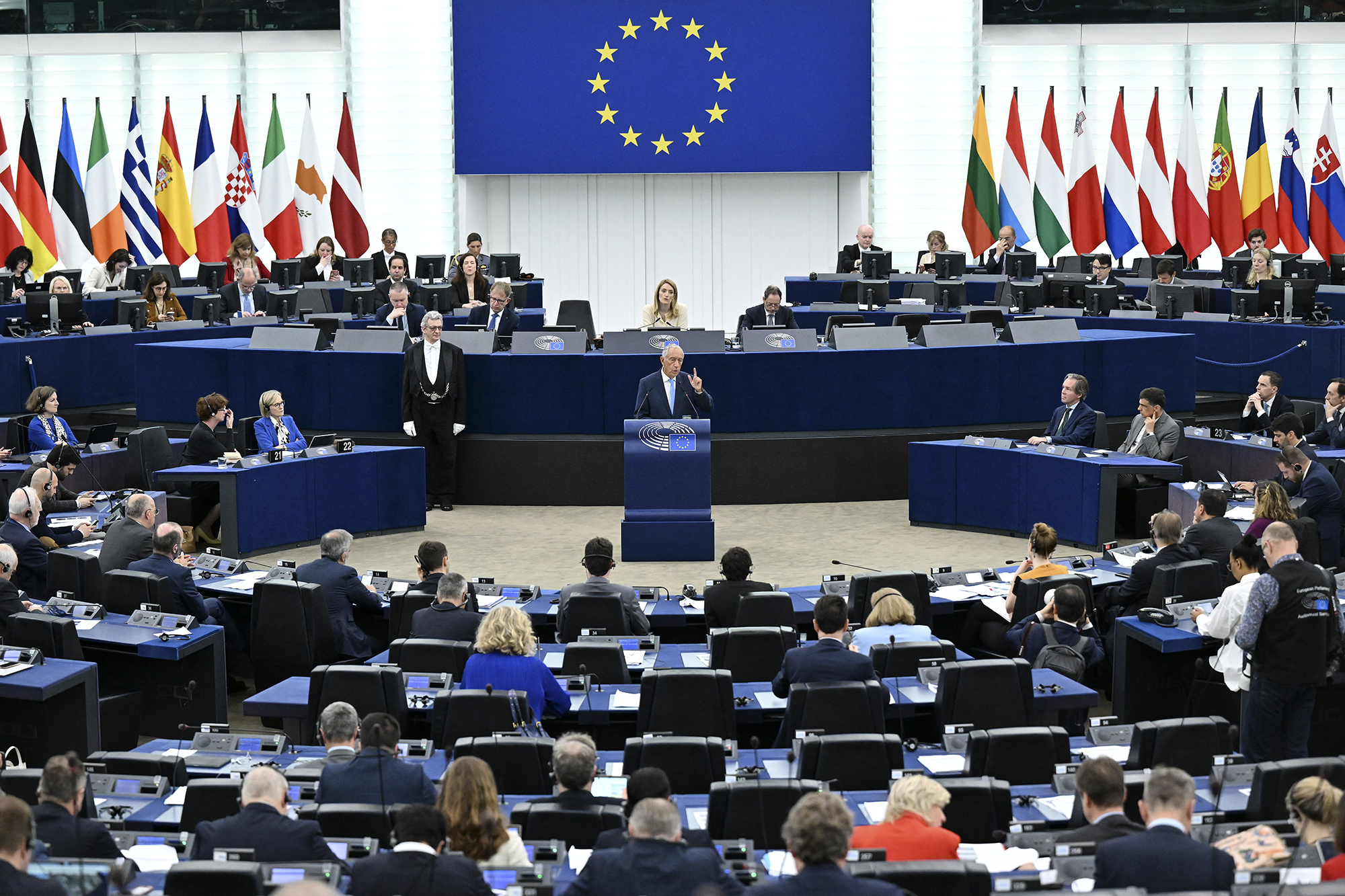 Sitzung des Europaparlaments in Straßburg am Mittwoch (Bild: Frederick Florin/AFP)