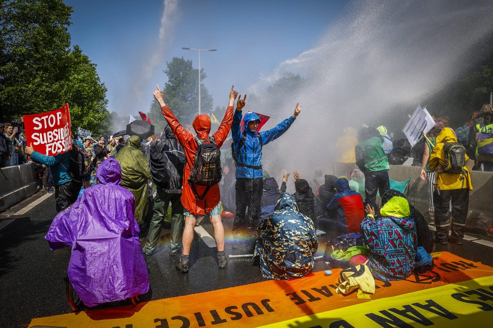 Demonstration von Klima-Aktivisten in Den Haag (Bild: Sem van der Wal/ANP/AFP)