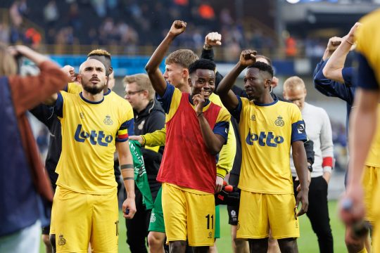 Union Saint-Gilloise hatte beim FC Brügge Grund zum Feiern (Bild: Kurt Desplenter/Belga)