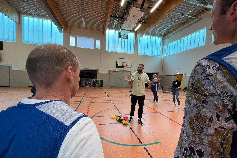 Inklusion durch Sport: "Baskin"-Training mit Matthias Clooth am KAE (Bild: Robin Emonts/BRF)