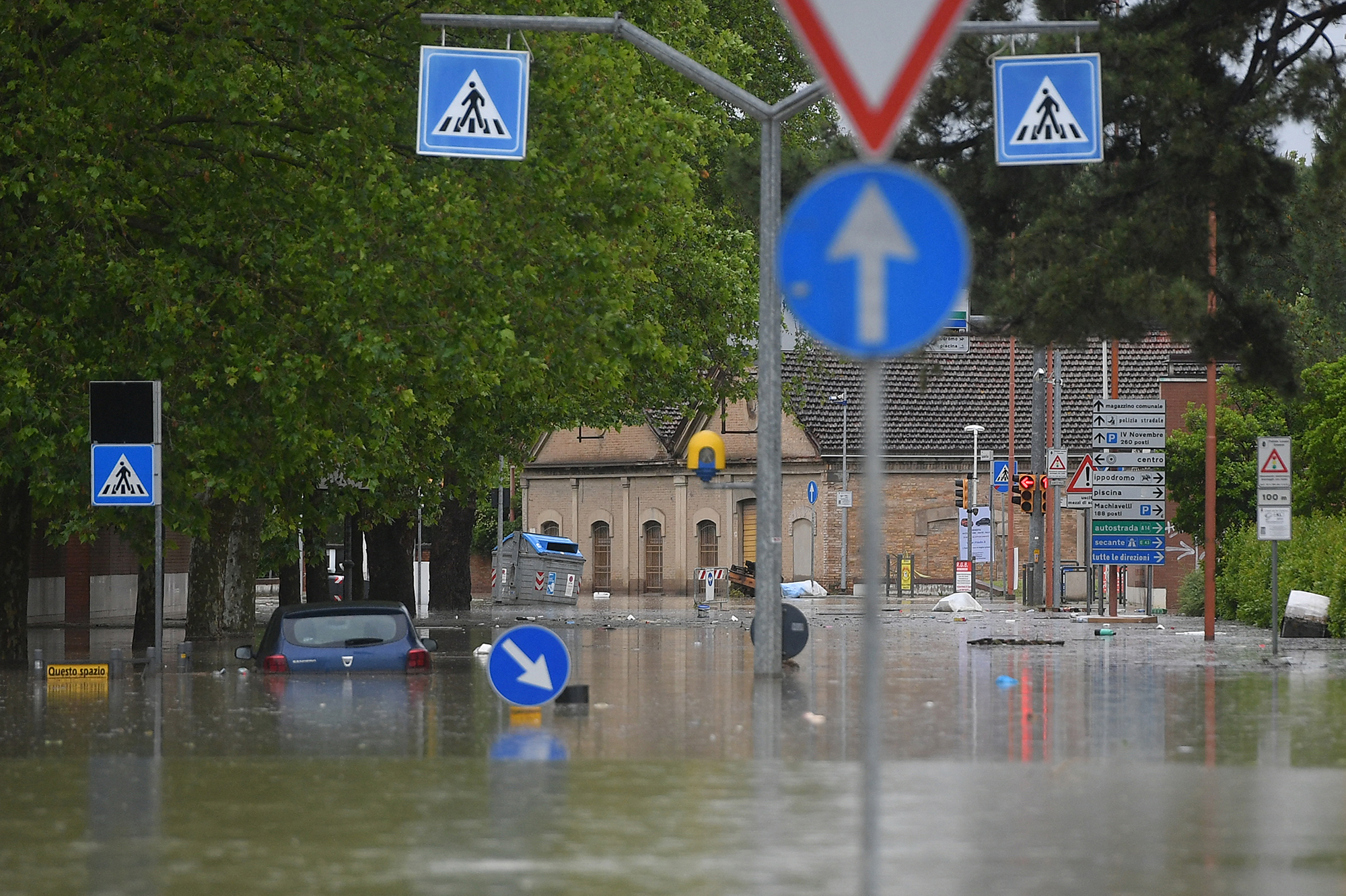 Überschwemmungen in Cesena (Bild: Alessandro Serrano/AFP)