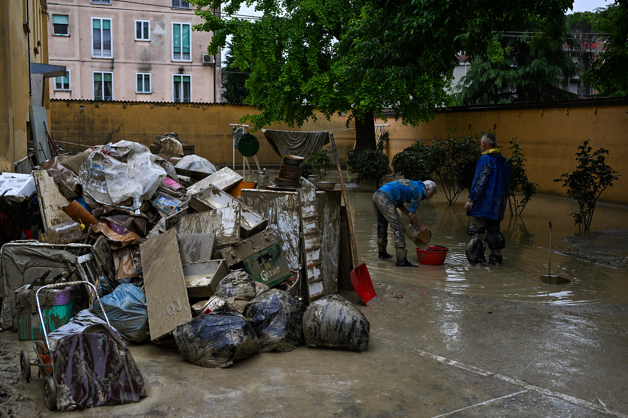 Aufräumarbeiten in Faenza in der Region Emilia-Romagna (Bild: Andreas Solaro/AFP)