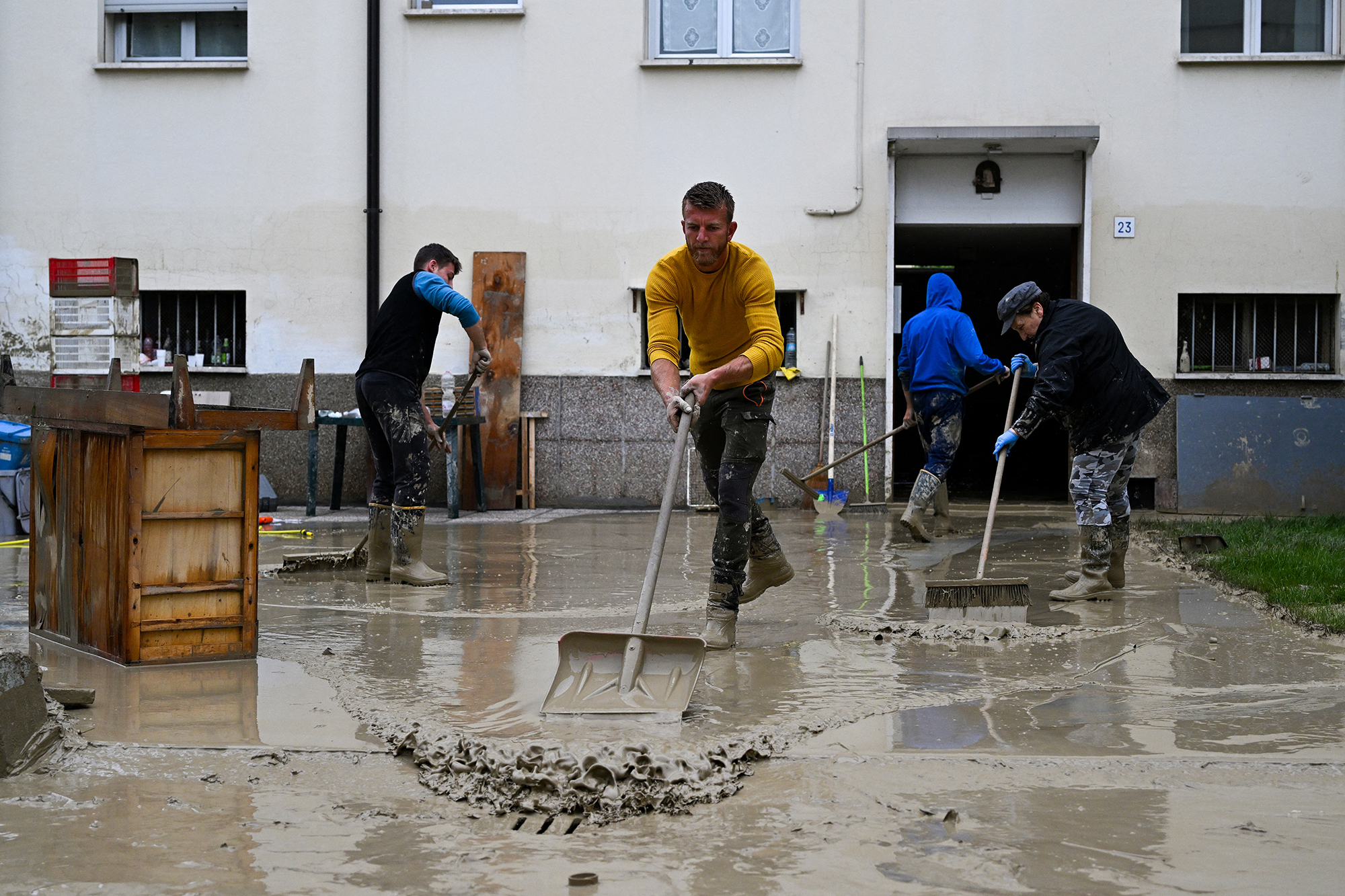 Aufräumarbeiten in Faenza in der Region Emilia-Romagna (Bild: Andreas Solaro/AFP)