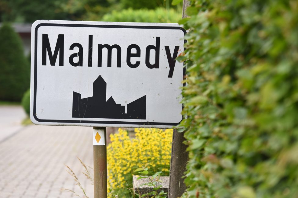 Ortsschild von Malmedy