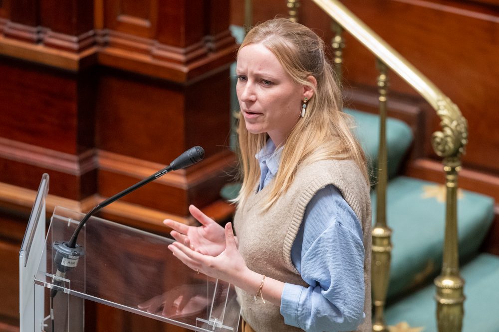 Melissa Depraetere in der Kammer (Archivbild: Nicolas Maeterlinck/Belga)