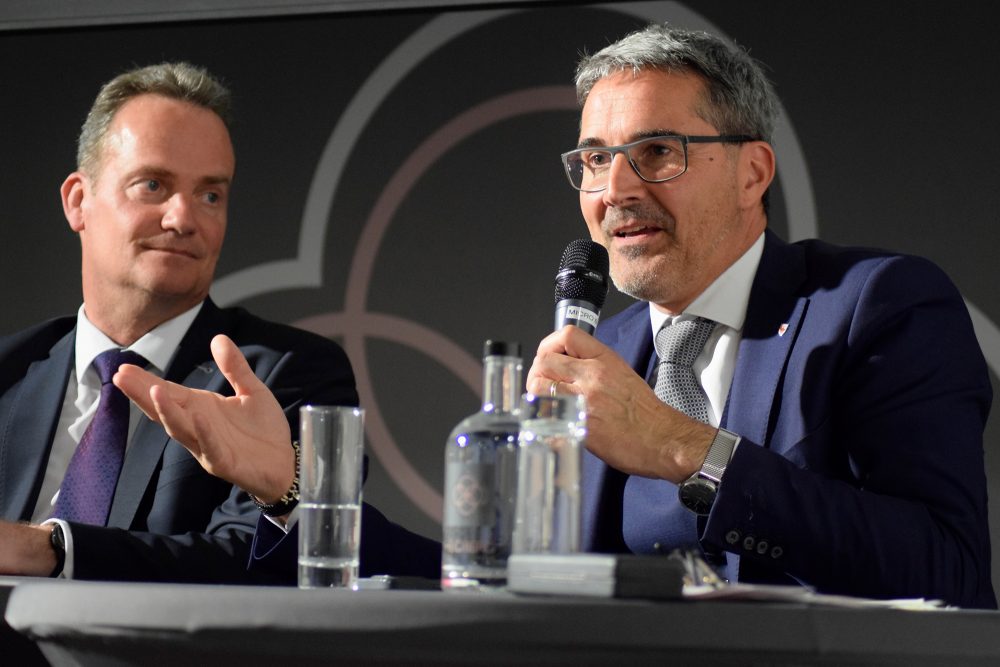 DG-Ministerpräsident Oliver Paasch und der Südtiroler Landeshauptmann Arno Kompatscher (Bild: Stephan Pesch/BRF)