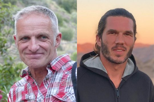 Bernard Phelan und Benjamin Brière (Bild: Handout/various sources/AFP)