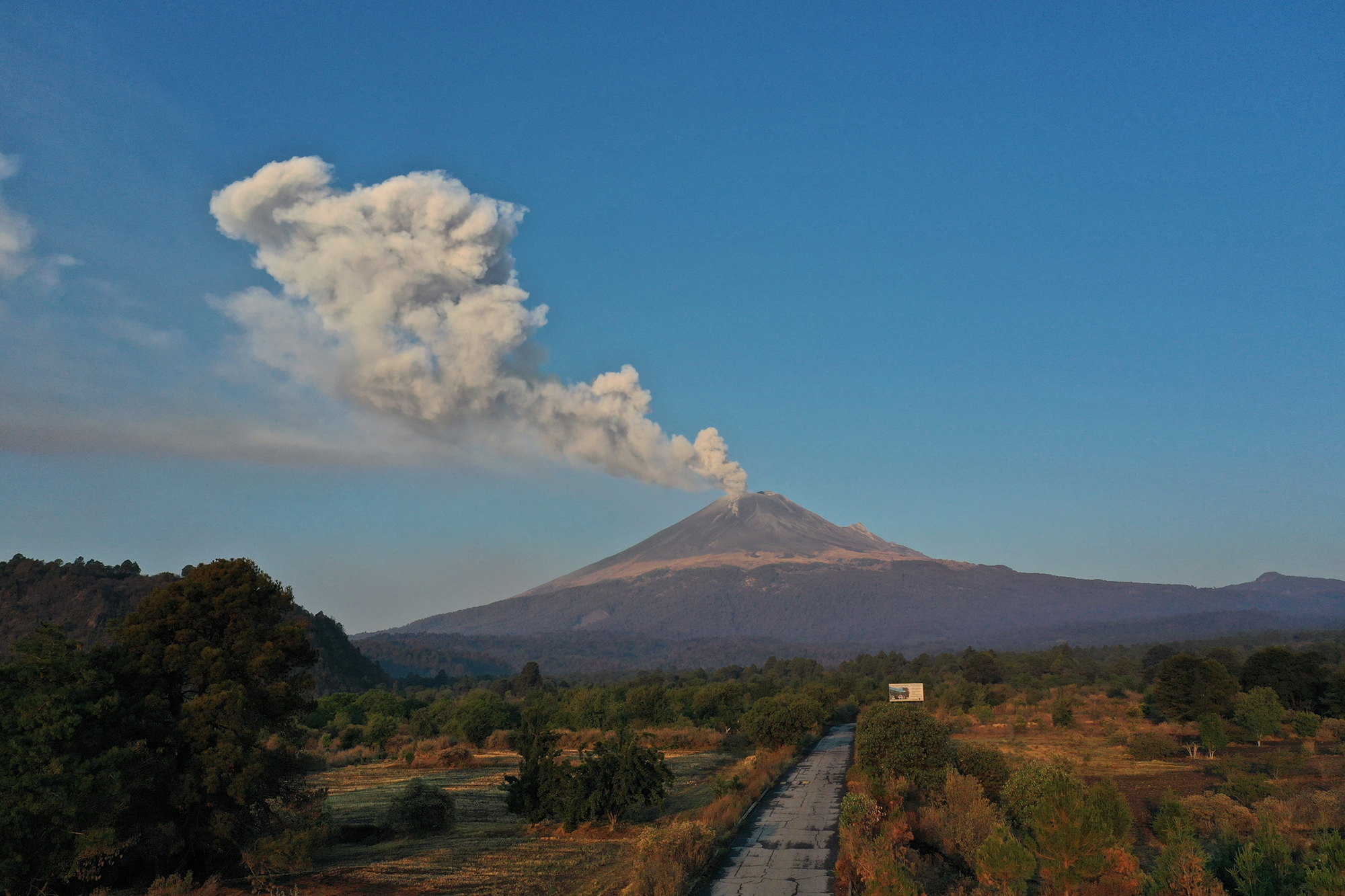 Vulkan Popocatépetl am 18. Mai (Bild: Jose Castanares/AFP)