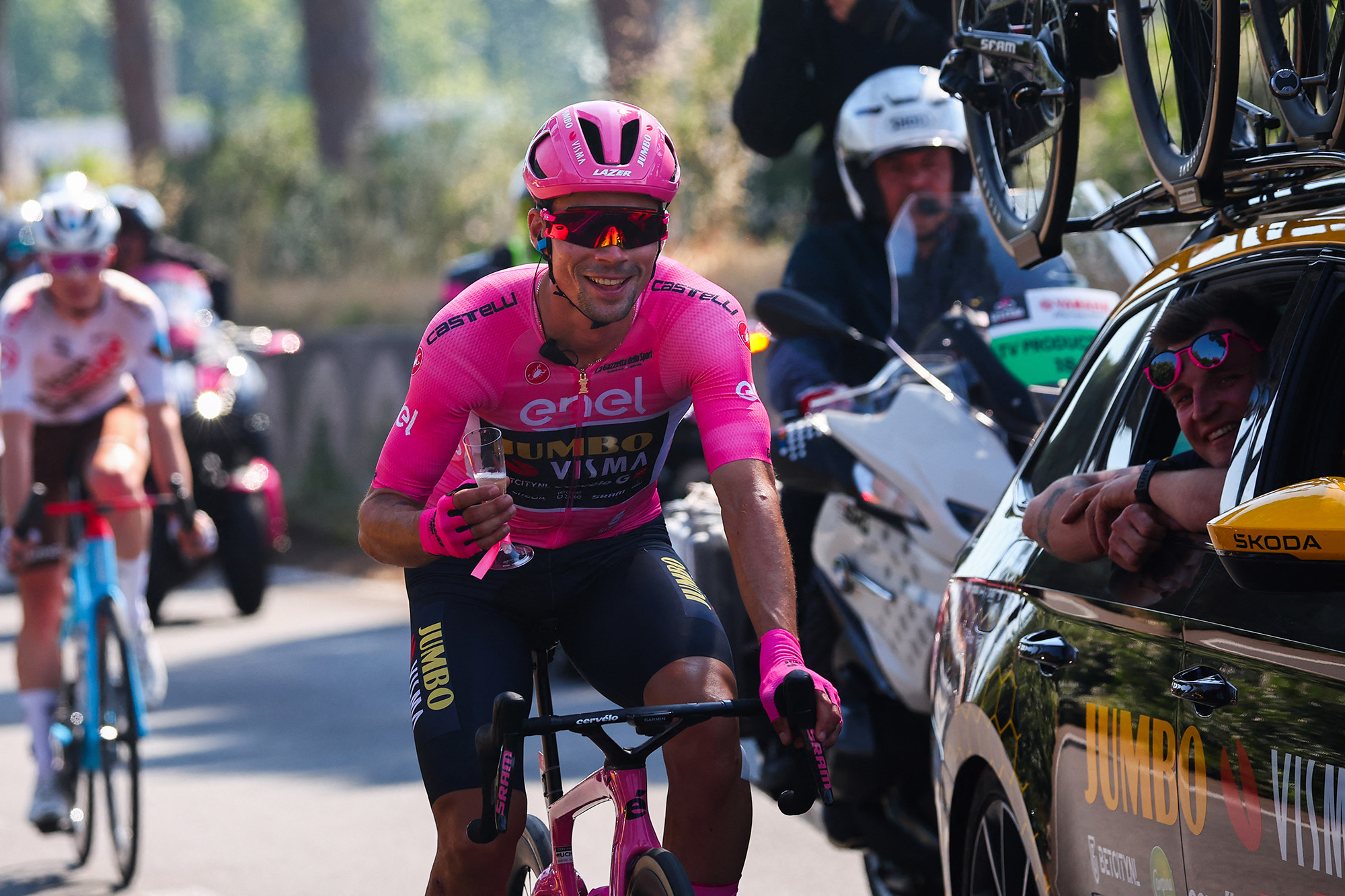 Primoz Roglic gewinnt den Giro d'Italia (Archivbild: Luca Bettini/AFP)