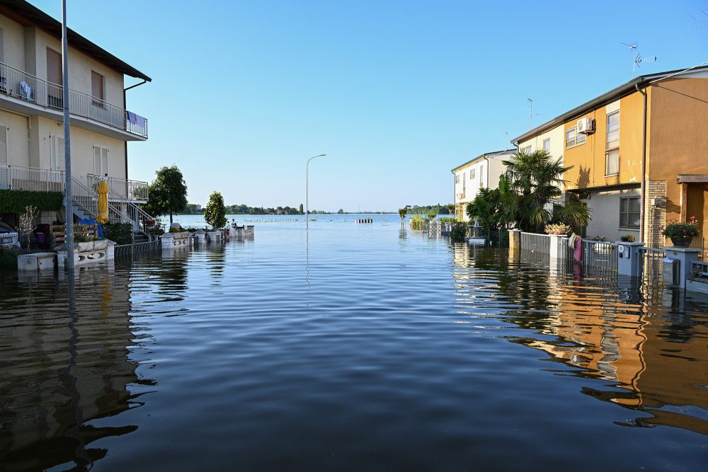Hochwasser in Conselice, in der Nähe von Ravenna, am 21.5. (Bild: Adnreas Solaro/AFP)