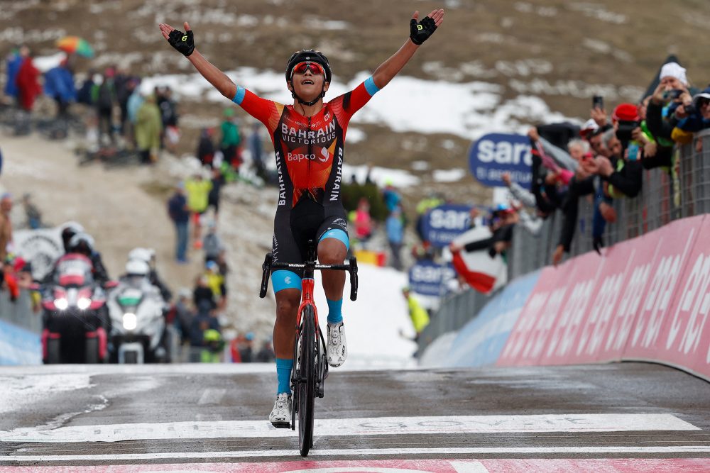 Santiago Buitrago gewinnt 19. Etappe des Giro d'Italia (Bild: Roberto Bettini/AFP)